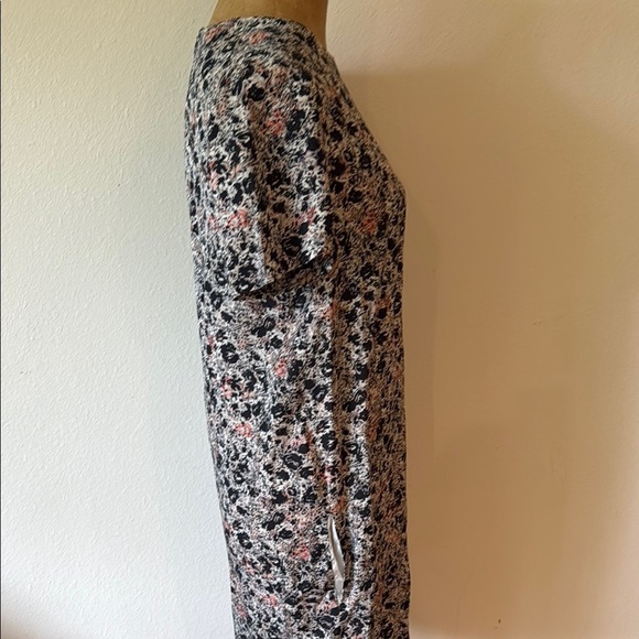Cacharel sz 6 Floral Print midi length Women's Dress, back zip great condition - Picture 3 of 10